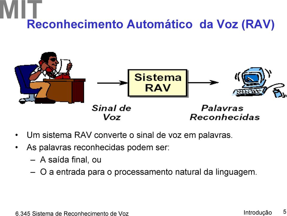 As palavras reconhecidas podem ser: A saída final,