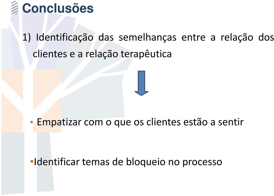 terapêutica Empatizar com o que os clientes