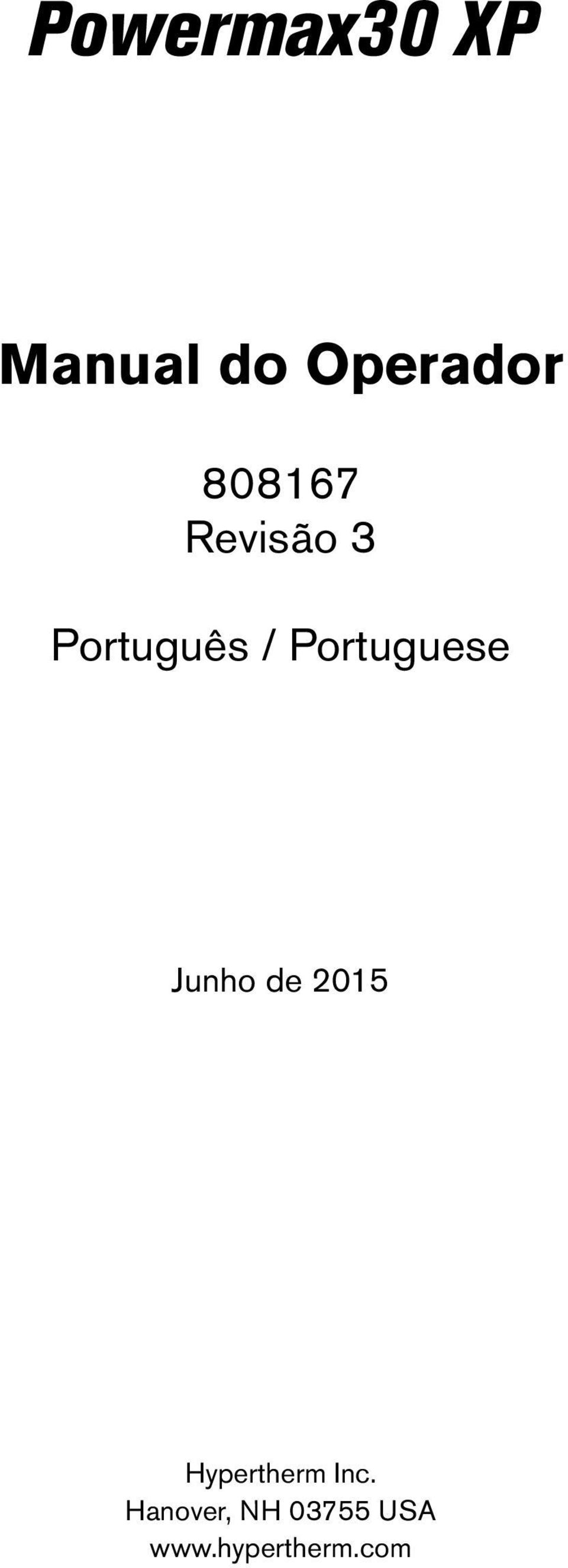 Portuguese Junho de 2015 Hypertherm