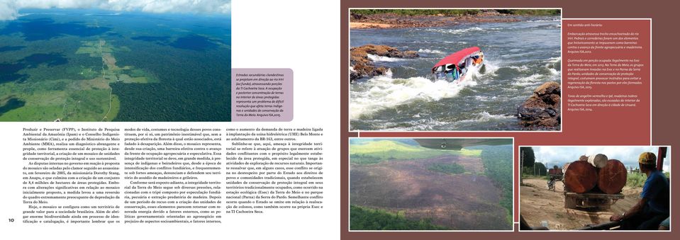 Estradas secundárias clandestinas se projetam em direção ao rio Iriri (ao fundo), atravessando porções da TI Cachoeira Seca.