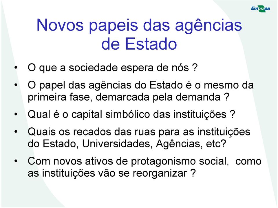 Qual é o capital simbólico das instituições?