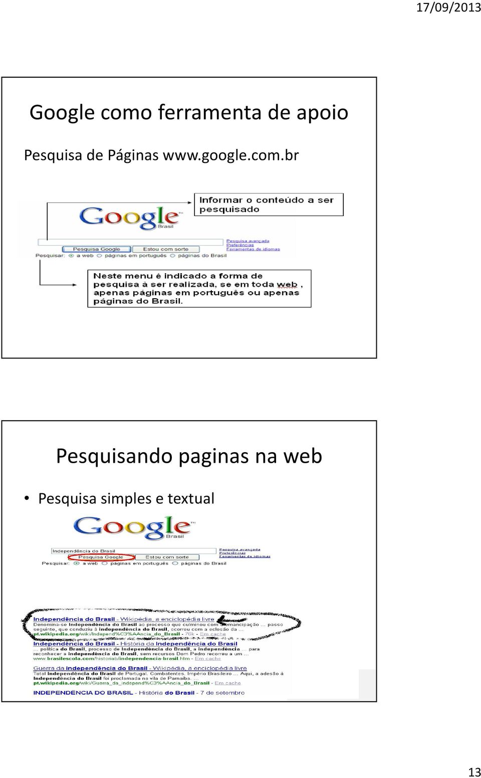 br Pesquisando paginas na web Pesquisa simples e