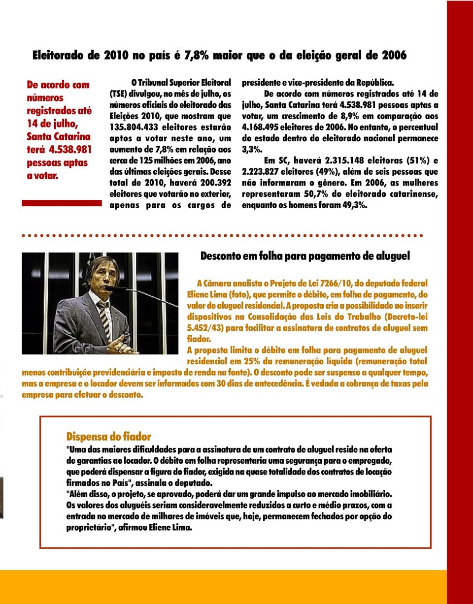 433 eleitores estarão aptos a votar neste ano, um aumento de 7,8% em relação aos cerca de 125 milhões em 2006, ano das últimas eleições gerais. Desse total de 2010, haverá 200.