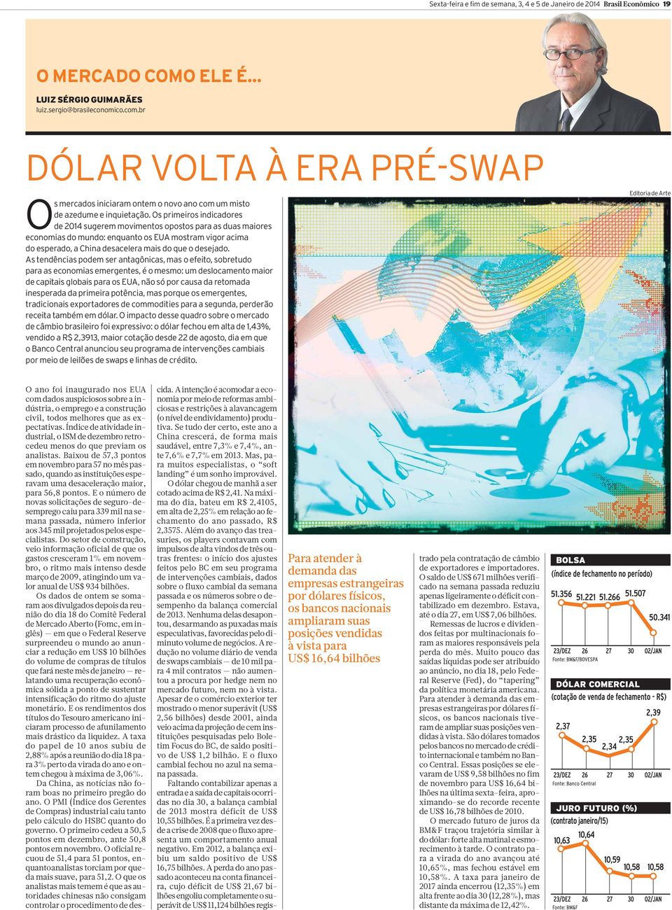 Os primeiros indicadores de 2014 sugerem movimentos opostos para as duas maiores economias do mundo: enquanto os EUA mostram vigor acima do esperado, a China desacelera mais do que o desejado.