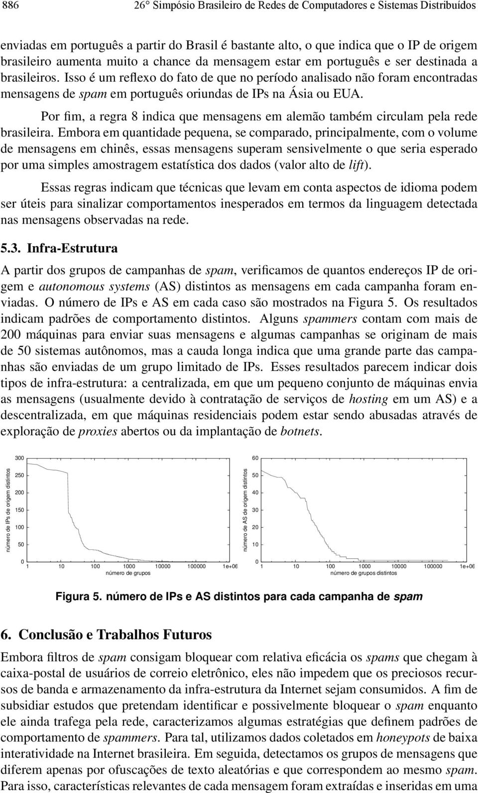 Por fim, a regra 8 indica que mensagens em alemão também circulam pela rede brasileira.