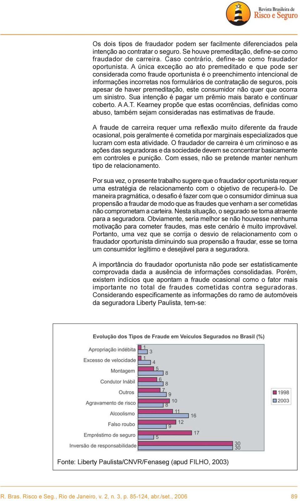 A única exceção ao ato premeditado e que pode ser considerada como fraude oportunista é o preenchimento intencional de informações incorretas nos formulários de contratação de seguros, pois apesar de