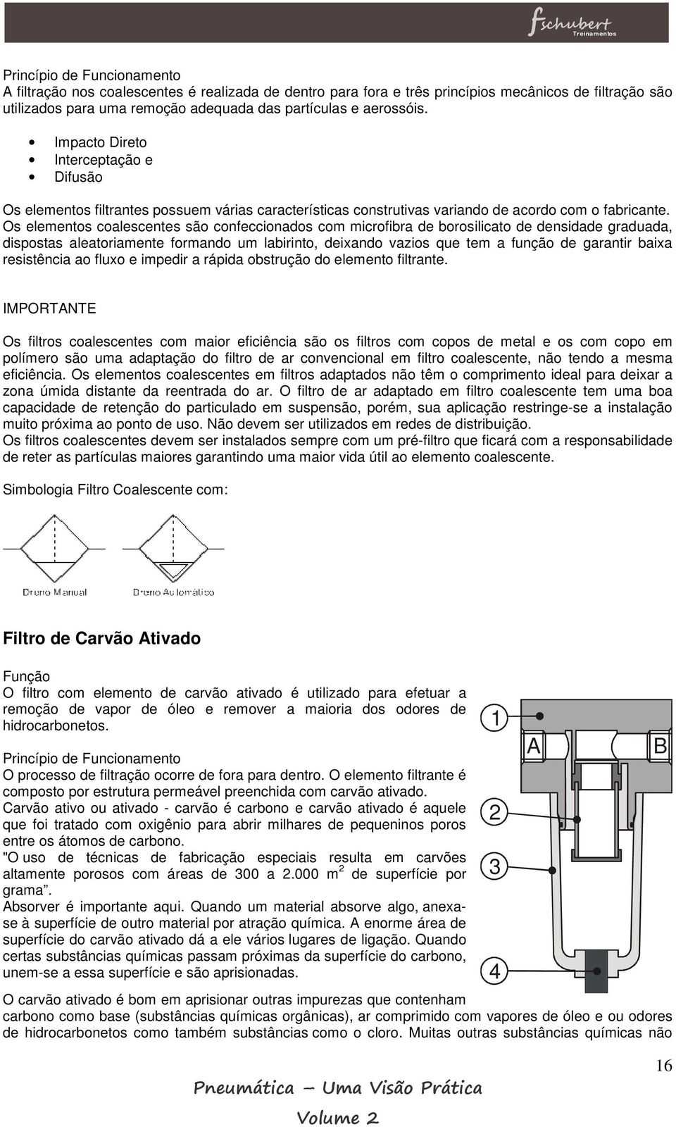 Os elementos coalescentes são confeccionados com microfibra de borosilicato de densidade graduada, dispostas aleatoriamente formando um labirinto, deixando vazios que tem a função de garantir baixa