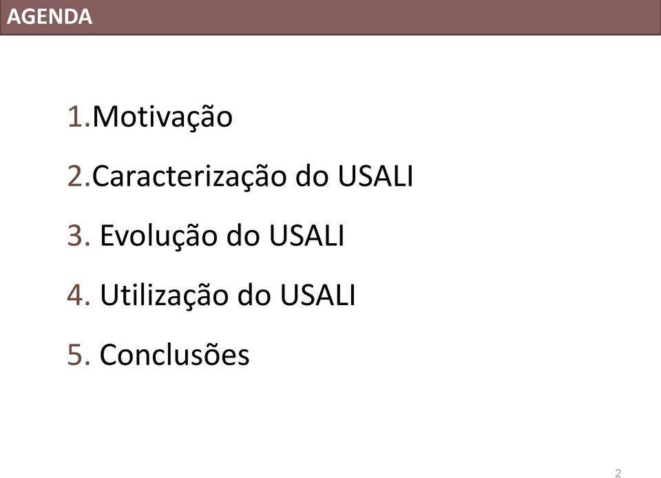 Evolução do USALI 4.