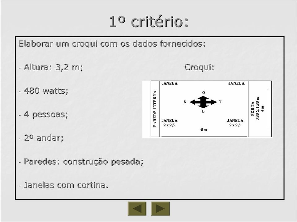 480 watts; - 4 pessoas; - 2º andar; -