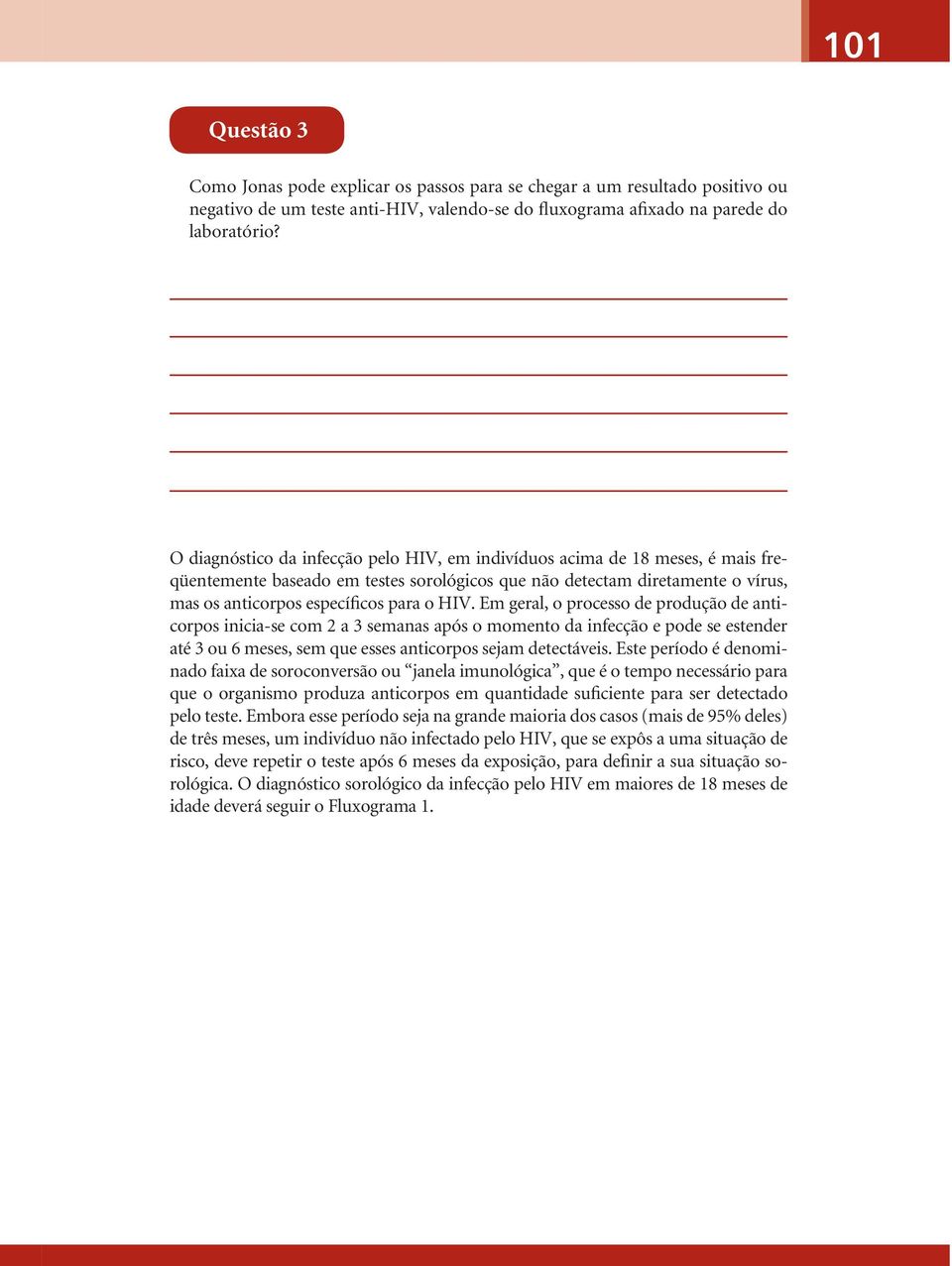 Em geral, o processo de produção de anticorpos inicia-se com 2 a 3 semanas após o momento da infecção e pode se estender até 3 ou 6 meses, sem que esses anticorpos sejam detectáveis.