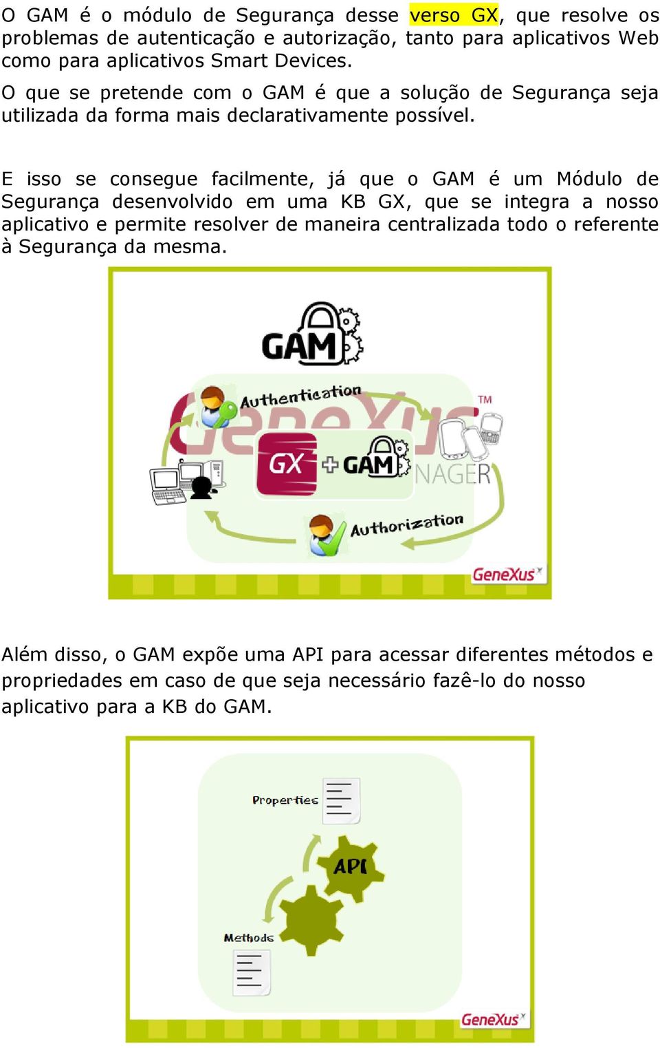 E isso se consegue facilmente, já que o GAM é um Módulo de Segurança desenvolvido em uma KB GX, que se integra a nosso aplicativo e permite resolver de maneira