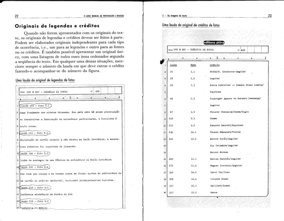 É tambérn possível apresentar um original único, com uma listagem de todos esses itens ordenados segundo a seqüência do texto.