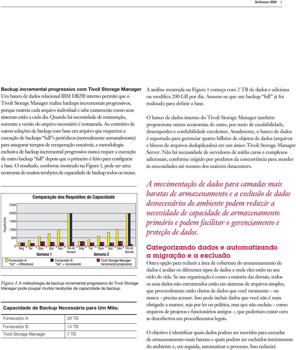 Ao contrário de outras soluções de backup com base em arquivo que requerem a execução de backups full s periódicos (normalmente semanalmente) para assegurar tempos de recuperação razoáveis, a