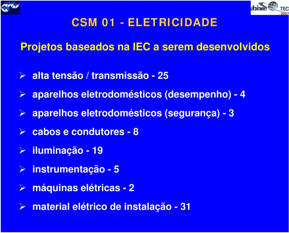 aparelhos eletrodomésticos (segurança) - 3 cabos e condutores - 8