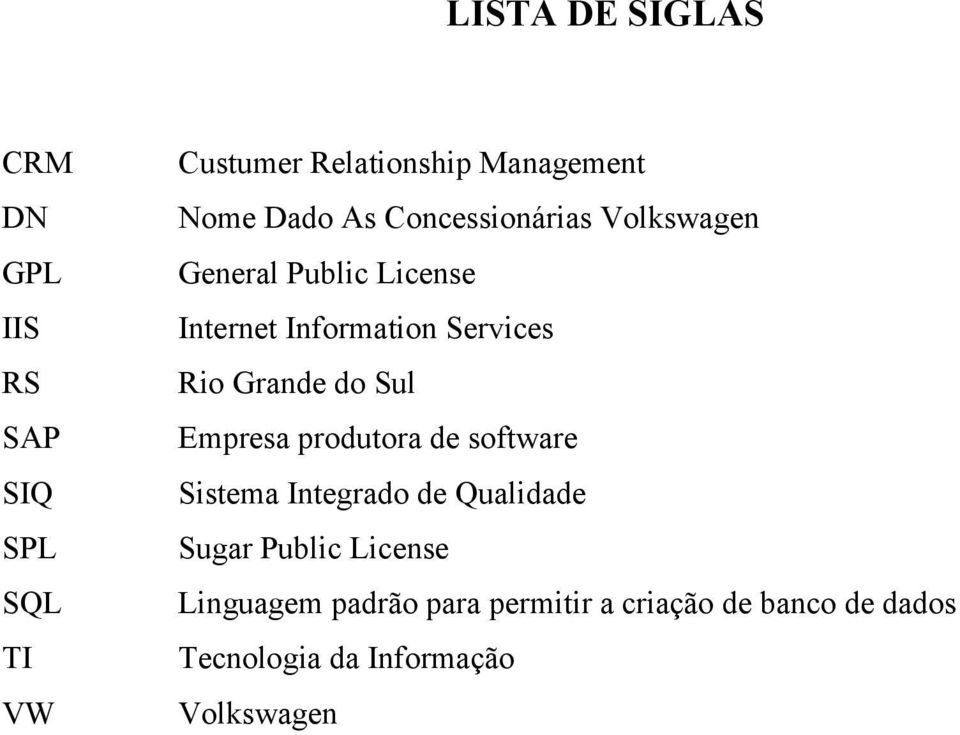 Rio Grande do Sul Empresa produtora de software Sistema Integrado de Qualidade Sugar Public