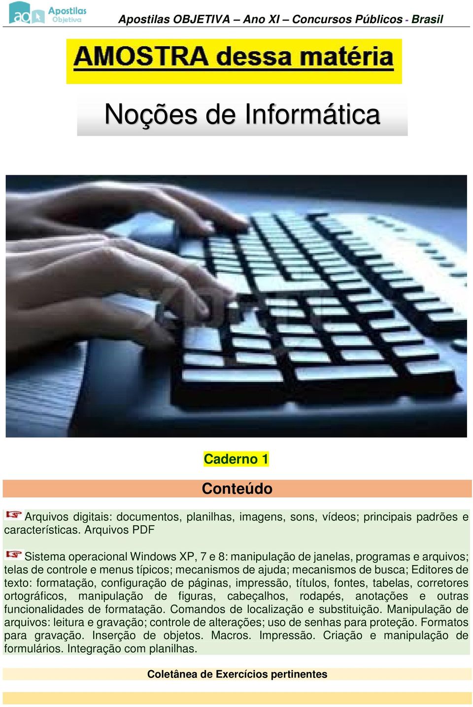 formatação, configuração de páginas, impressão, títulos, fontes, tabelas, corretores ortográficos, manipulação de figuras, cabeçalhos, rodapés, anotações e outras funcionalidades de formatação.