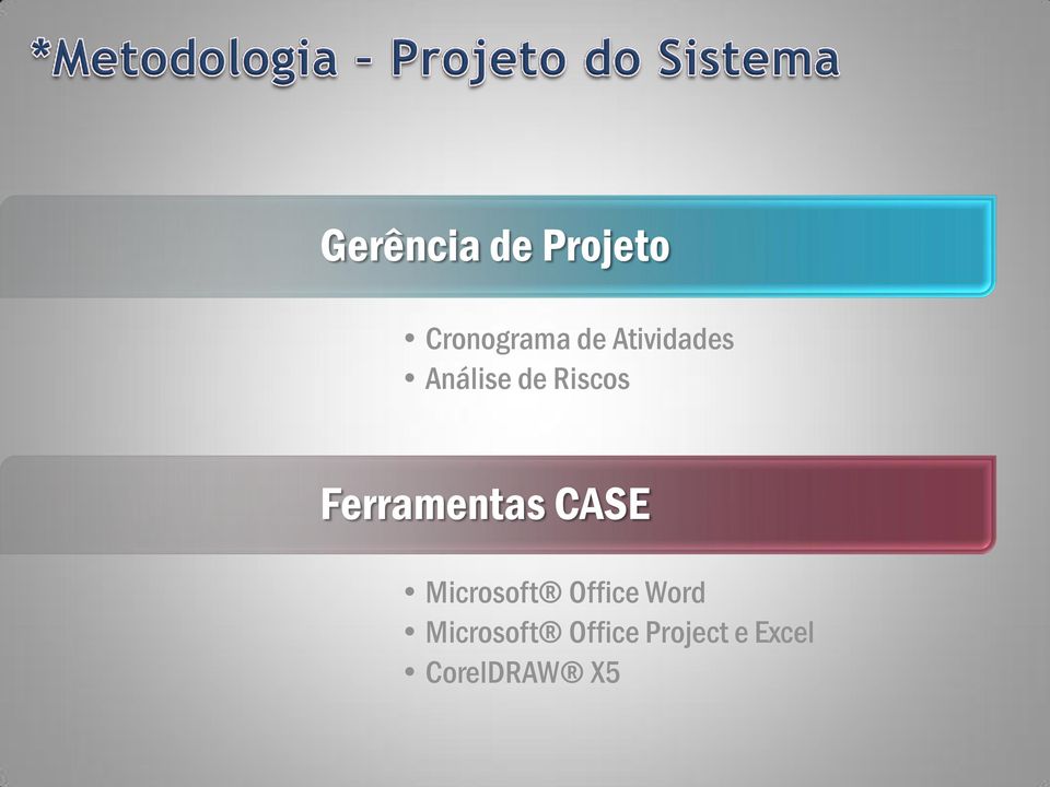 Ferramentas CASE Microsoft Office