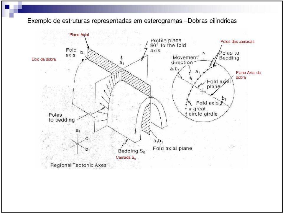 Plano Axial Polos das camadas ixo