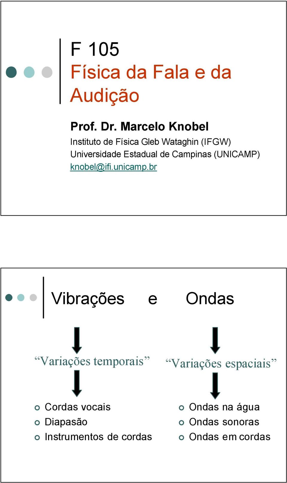 Estadual de Capinas (UNICAMP) knobel@ifi.unicap.