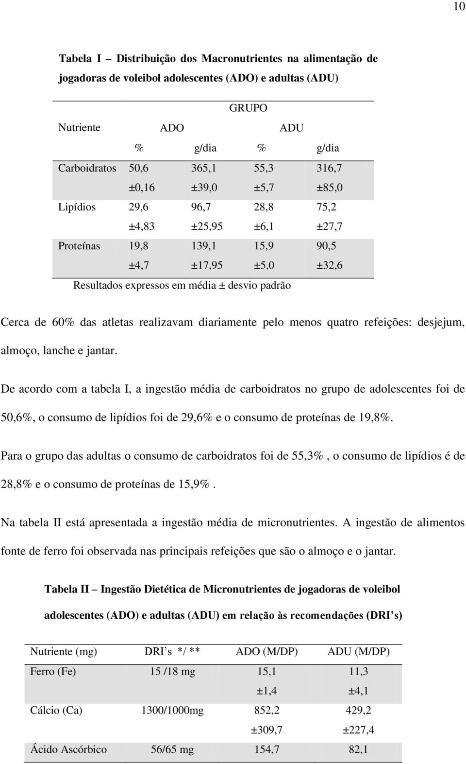 realizavam diariamente pelo menos quatro refeições: desjejum, almoço, lanche e jantar.