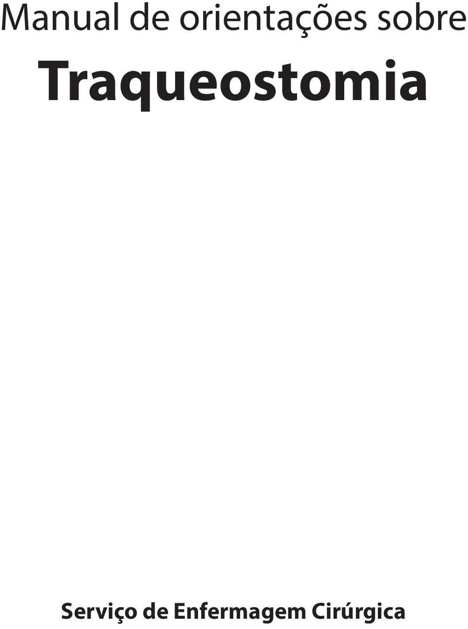 Traqueostomia