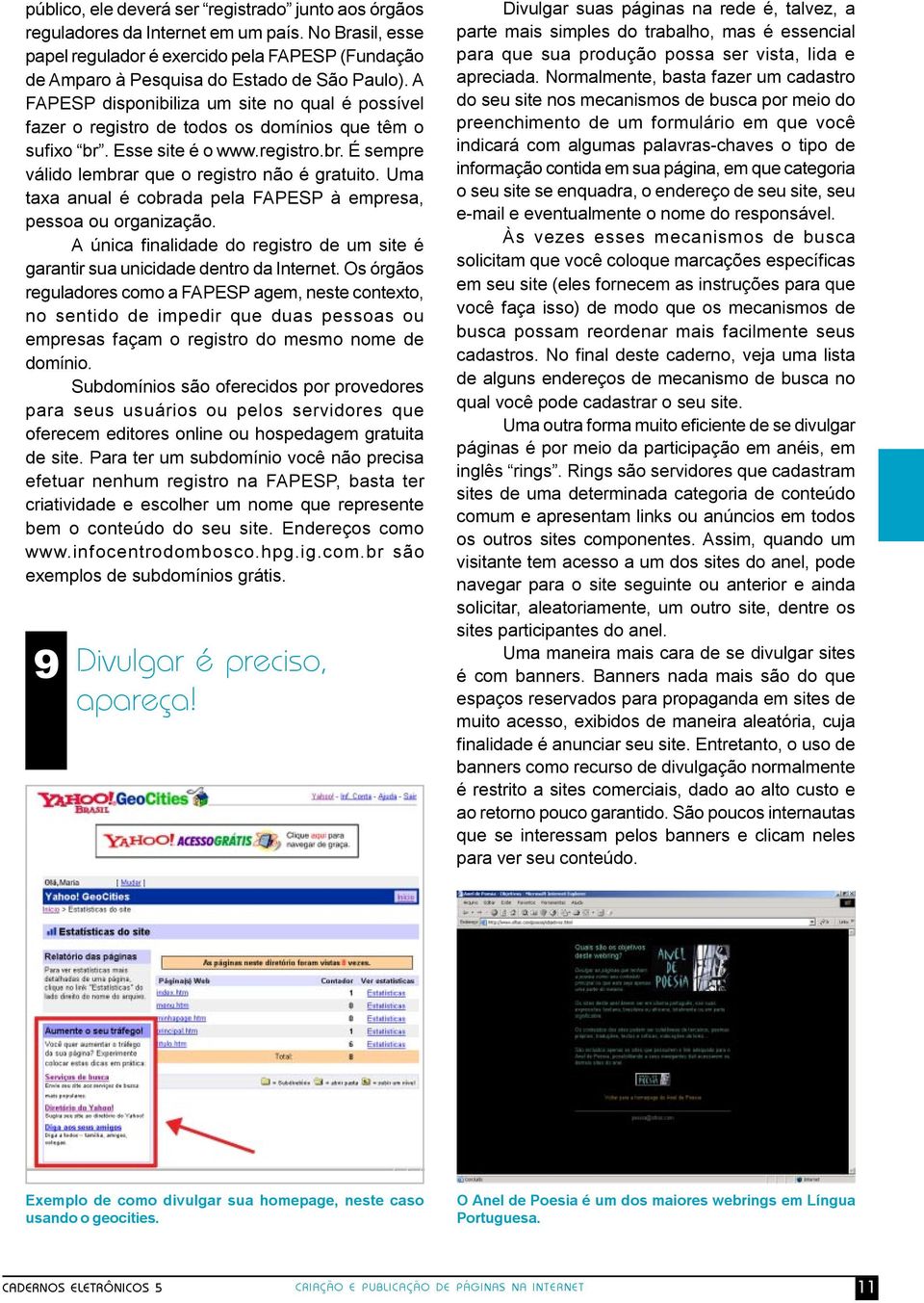 Uma taxa anual é cobrada pela FAPESP à empresa, pessoa ou organização. A única finalidade do registro de um site é garantir sua unicidade dentro da Internet.