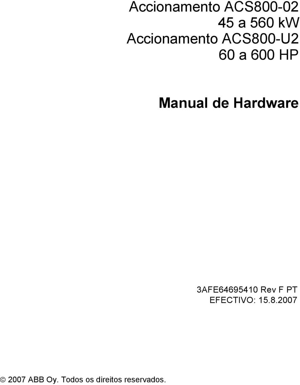 de Hardware 3AFE64695410 Rev F PT EFECTIVO: