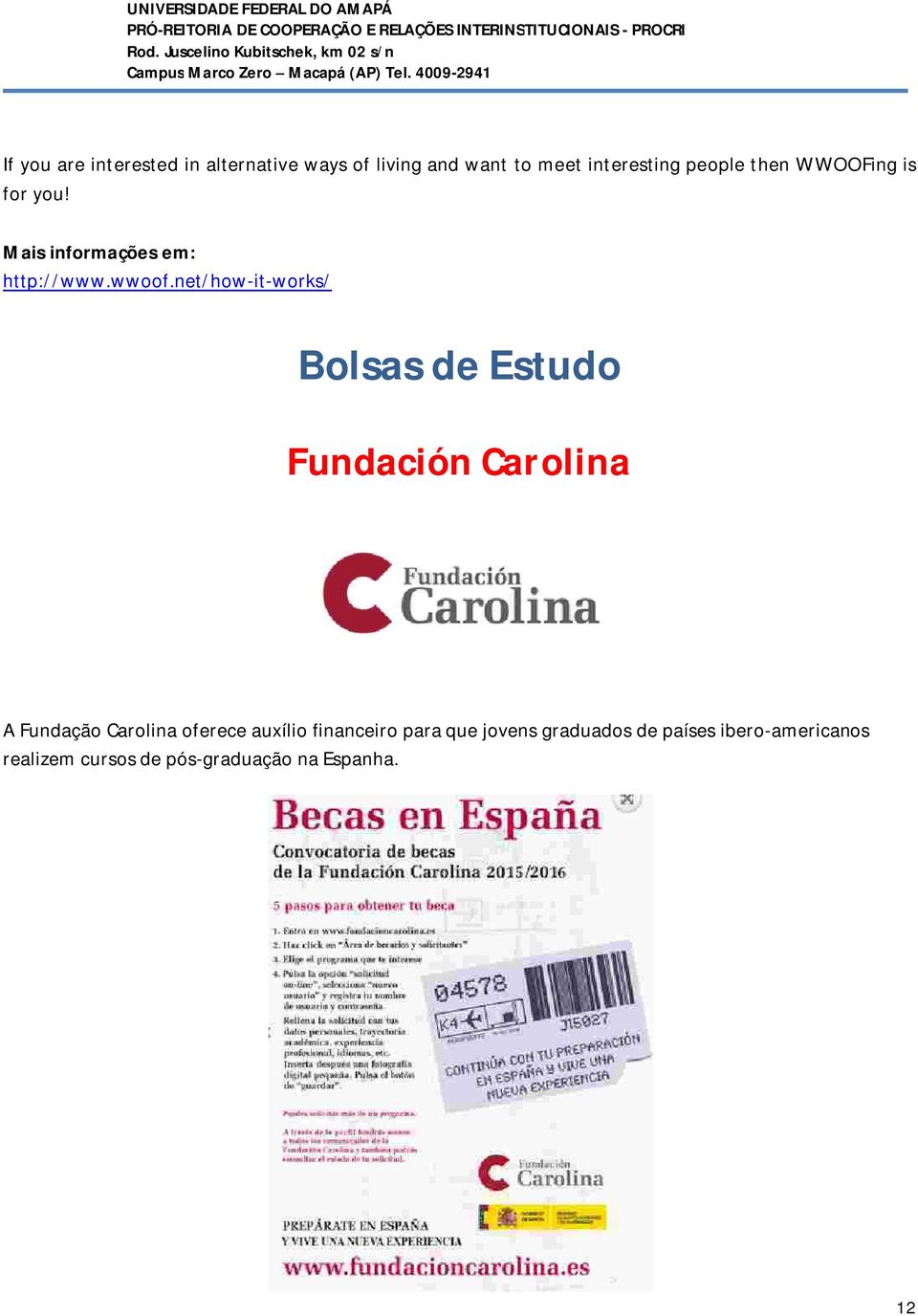net/how-it-works/ Bolsas de Estudo Fundación Carolina A Fundação Carolina oferece