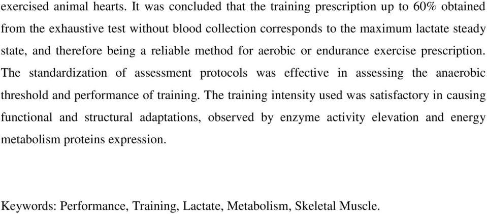 state, and therefore being a reliable method for aerobic or endurance exercise prescription.