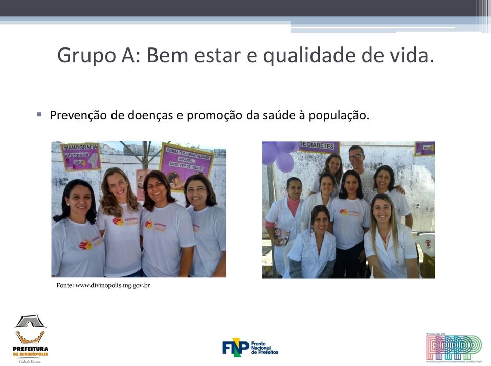 Prevenção de doenças e promoção