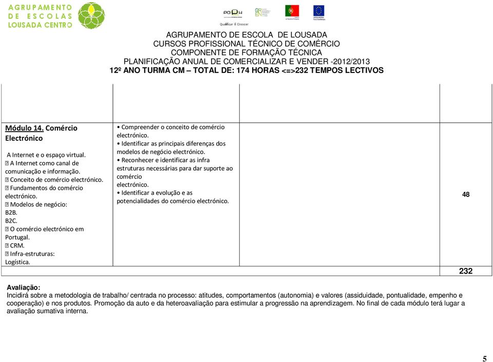 Identificar as principais diferenças dos modelos de negócio electrónico. Reconhecer e identificar as infra estruturas necessárias para dar suporte ao comércio electrónico.