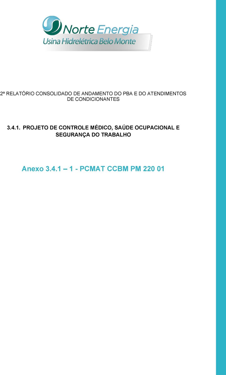 PROJETO DE CONTROLE MÉDICO, SAÚDE OCUPACIONAL E