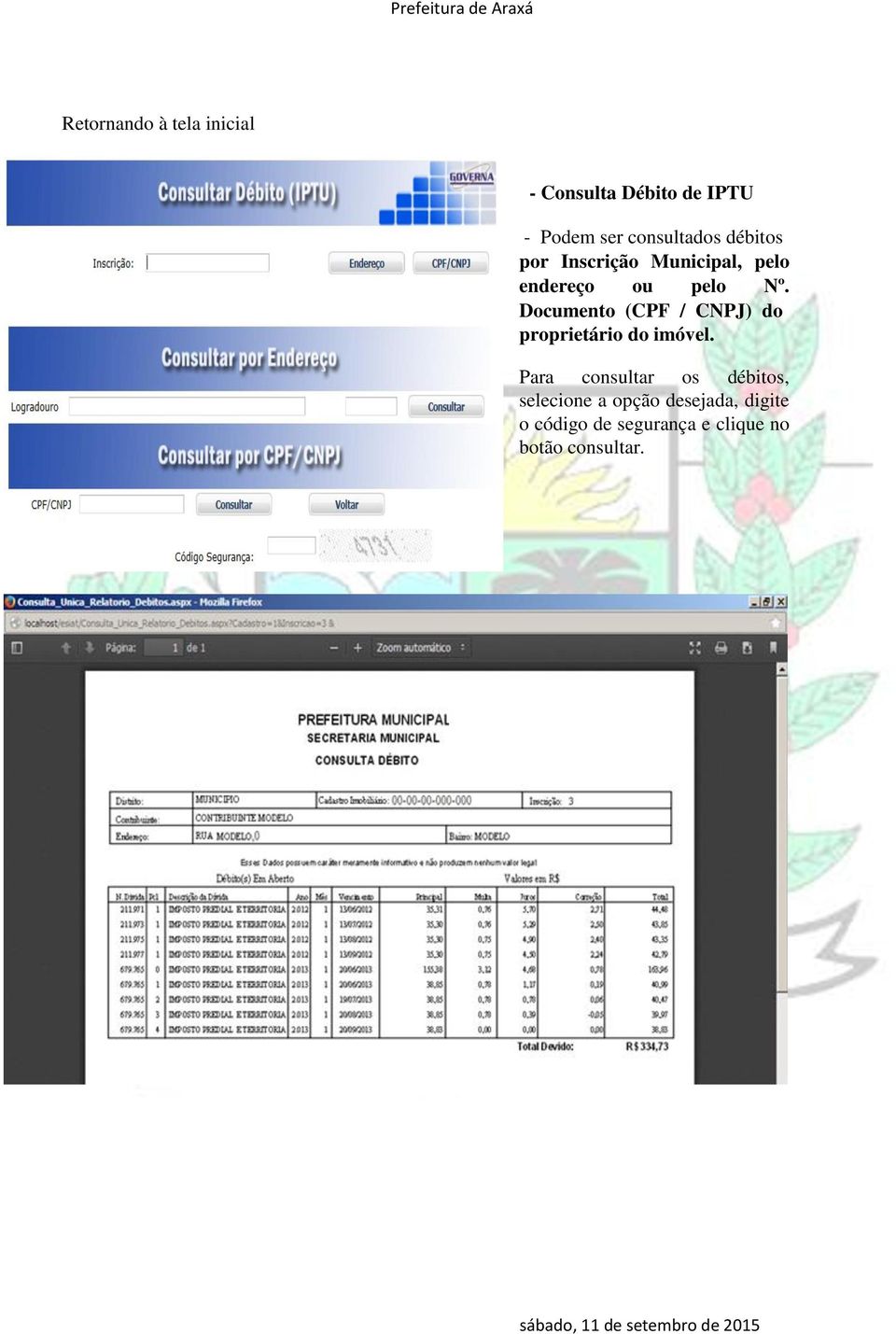 Documento (CPF / CNPJ) do proprietário do imóvel.