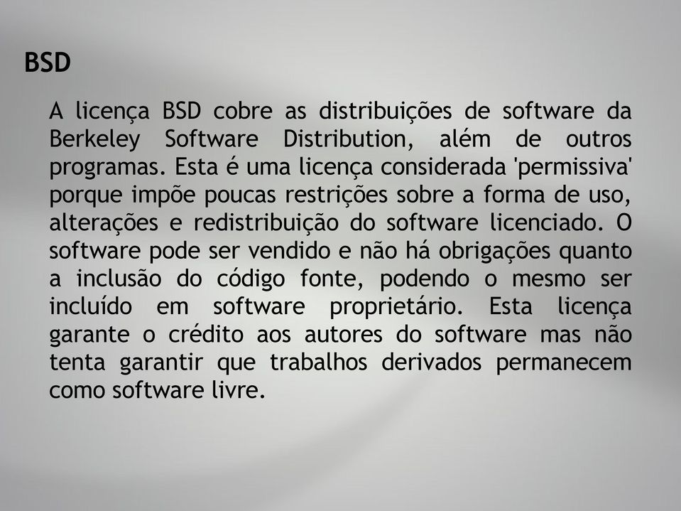 software licenciado.