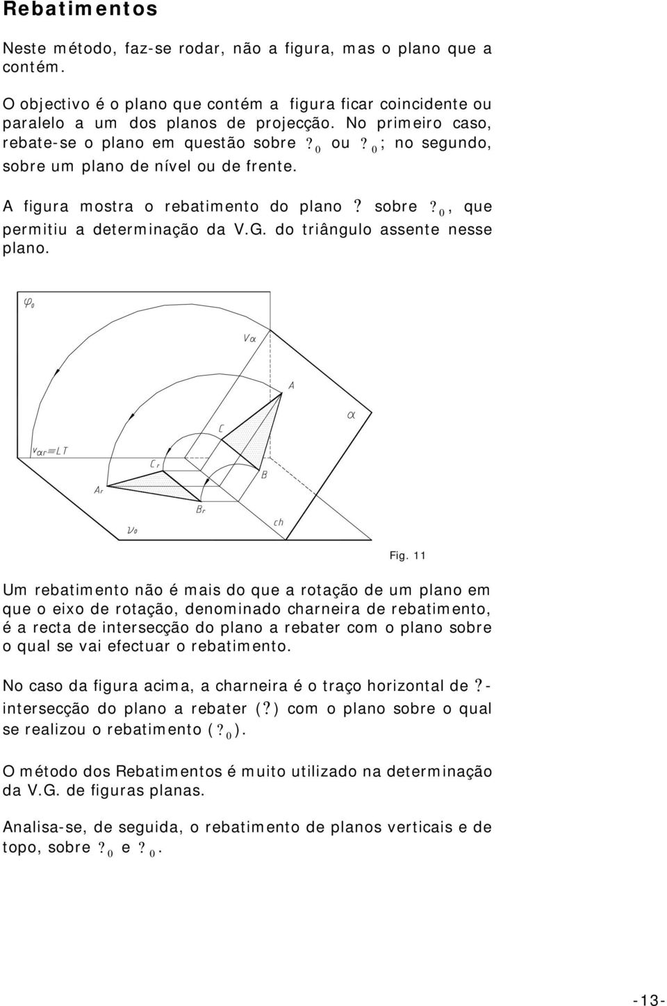 do triângulo assente nesse plano. Fig.