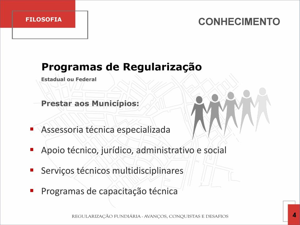 especializada Apoio técnico, jurídico, administrativo e