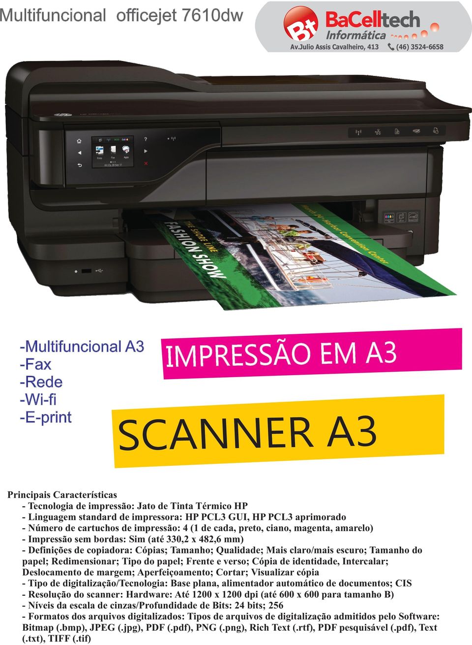 Mais claro/mais escuro; Tamanho do papel; Redimensionar; Tipo do papel; Frente e verso; Cópia de identidade, Intercalar; Deslocamento de margem; Aperfeiçoamento; Cortar; Visualizar cópia - Tipo de