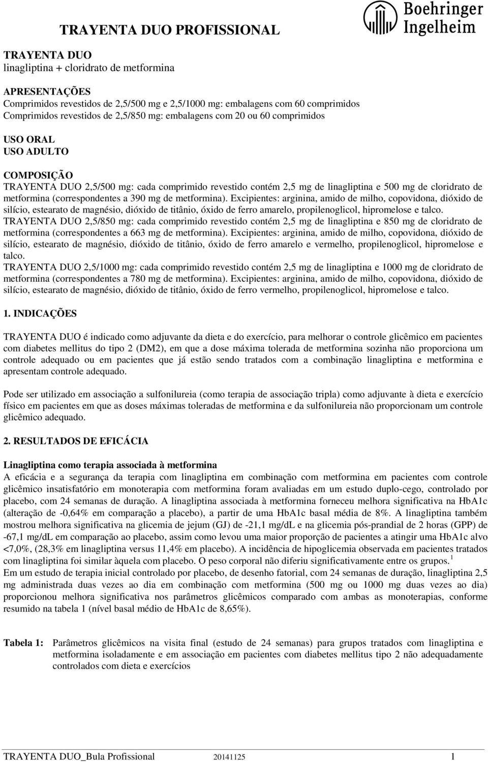 de metformina). Excipientes: arginina, amido de milho, copovidona, dióxido de silício, estearato de magnésio, dióxido de titânio, óxido de ferro amarelo, propilenoglicol, hipromelose e talco.