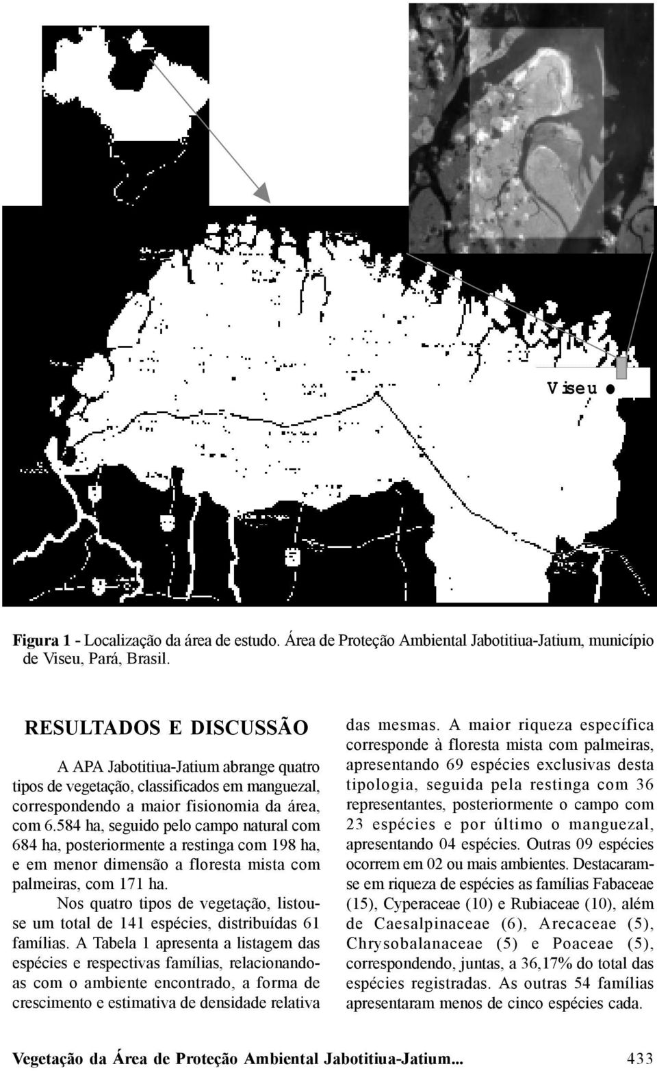 584 ha, seguido pelo campo natural com 684 ha, posteriormente a restinga com 198 ha, e em menor dimensão a floresta mista com palmeiras, com 171 ha.