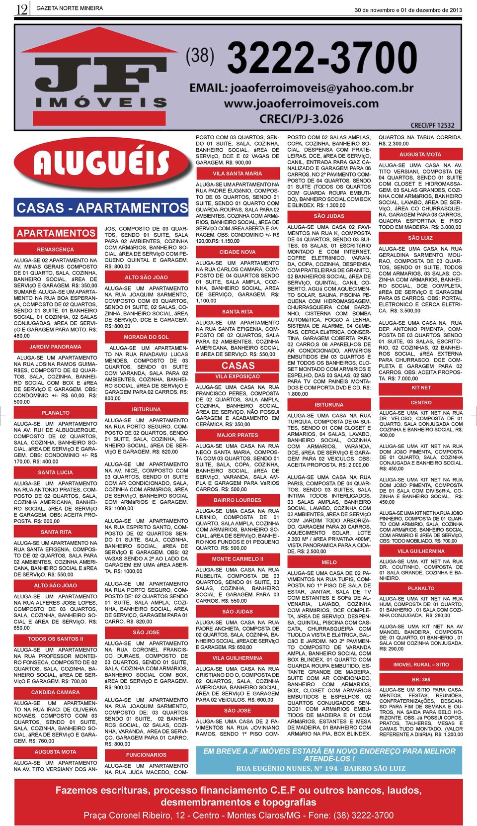 R$: 350,00 SUMARÉ: ALUGA-SE UM APARTA- MENTO NA RUA BOA ESPERANçA, COMPOSTO DE 02 QUARTOS, SENDO 01 SUITE, 01 BANHEIRO SOCIAL, 01 COZINHA, 02 SALAS CONJUGADAS, área DE SERVIçO E GARAGEM PARA MOTO.