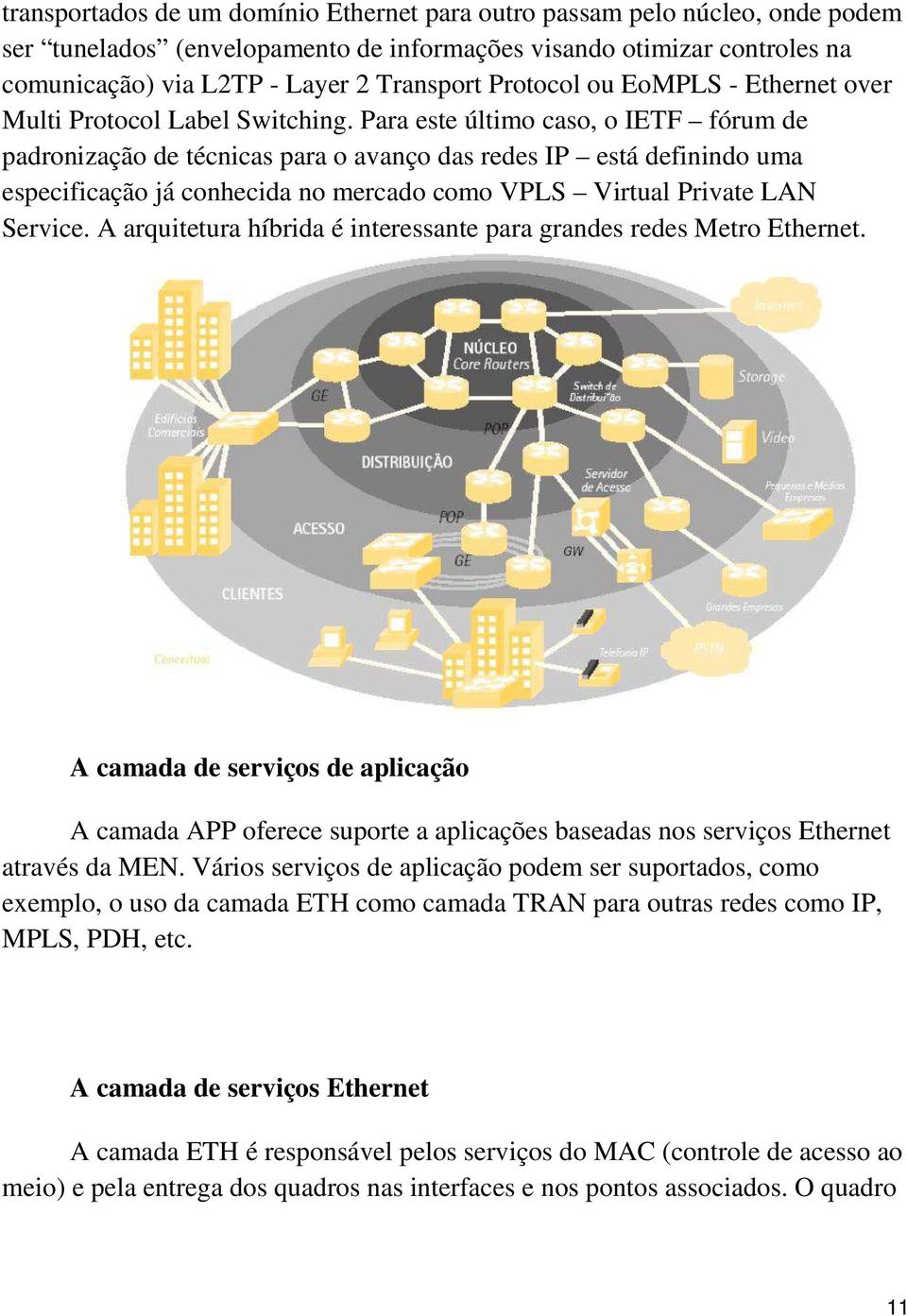 Para este último caso, o IETF fórum de padronização de técnicas para o avanço das redes IP está definindo uma especificação já conhecida no mercado como VPLS Virtual Private LAN Service.