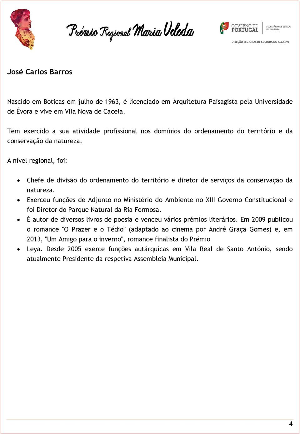 A nível regional, foi: Chefe de divisão do ordenamento do território e diretor de serviços da conservação da natureza.