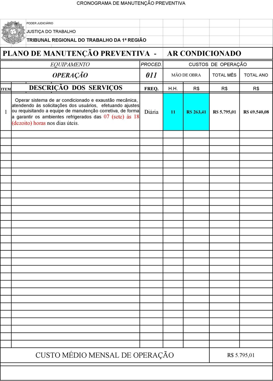 ajustes 1 ou requisitando a equipe de manutenção corretiva, de forma a garantir os ambientes refrigerados das 07 (sete)