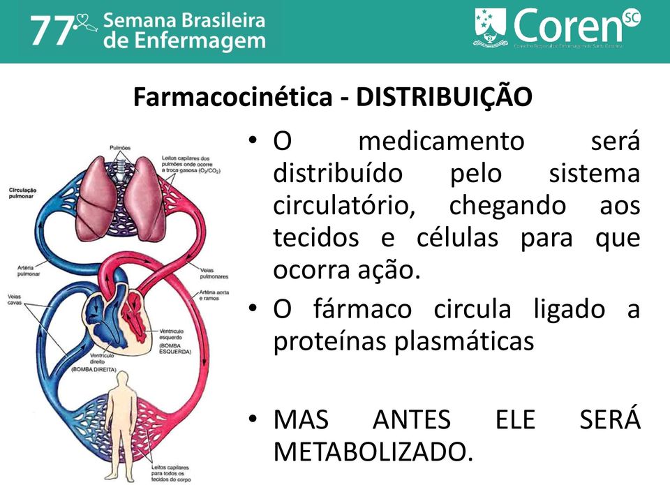 tecidos e células para que ocorra ação.