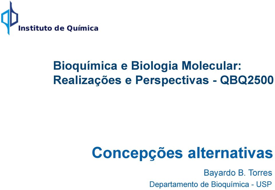 QBQ2500 Concepções alternativas