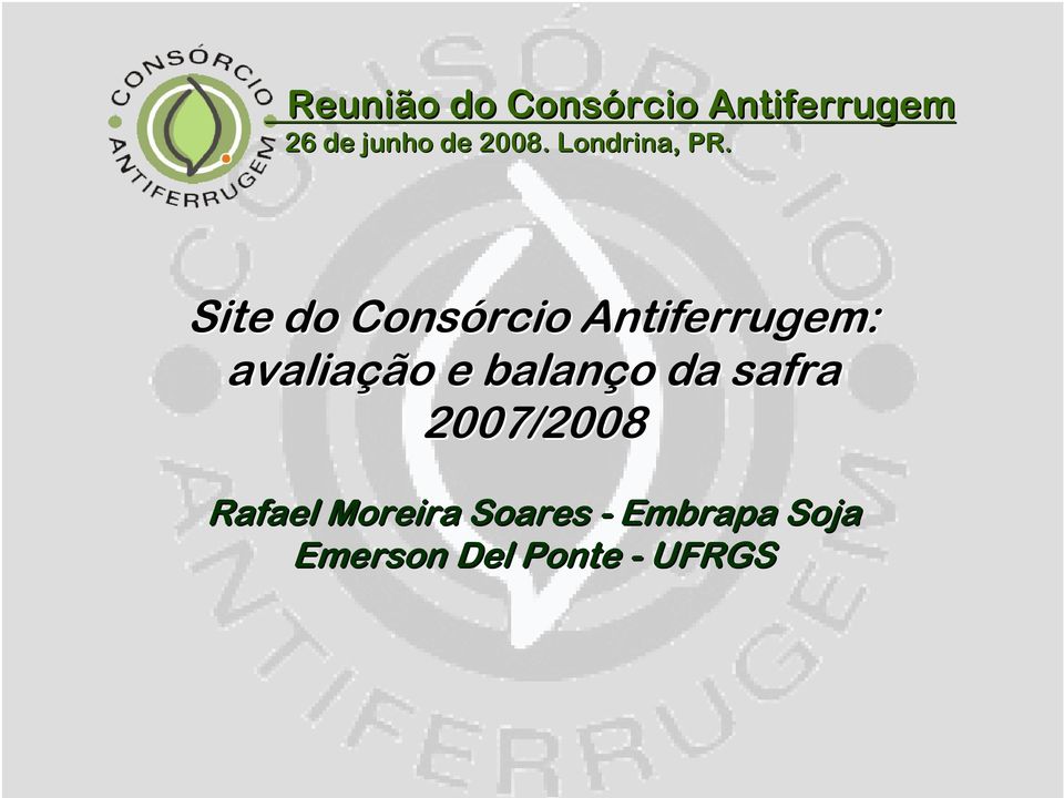 Site do Consórcio Antiferrugem: avaliação e