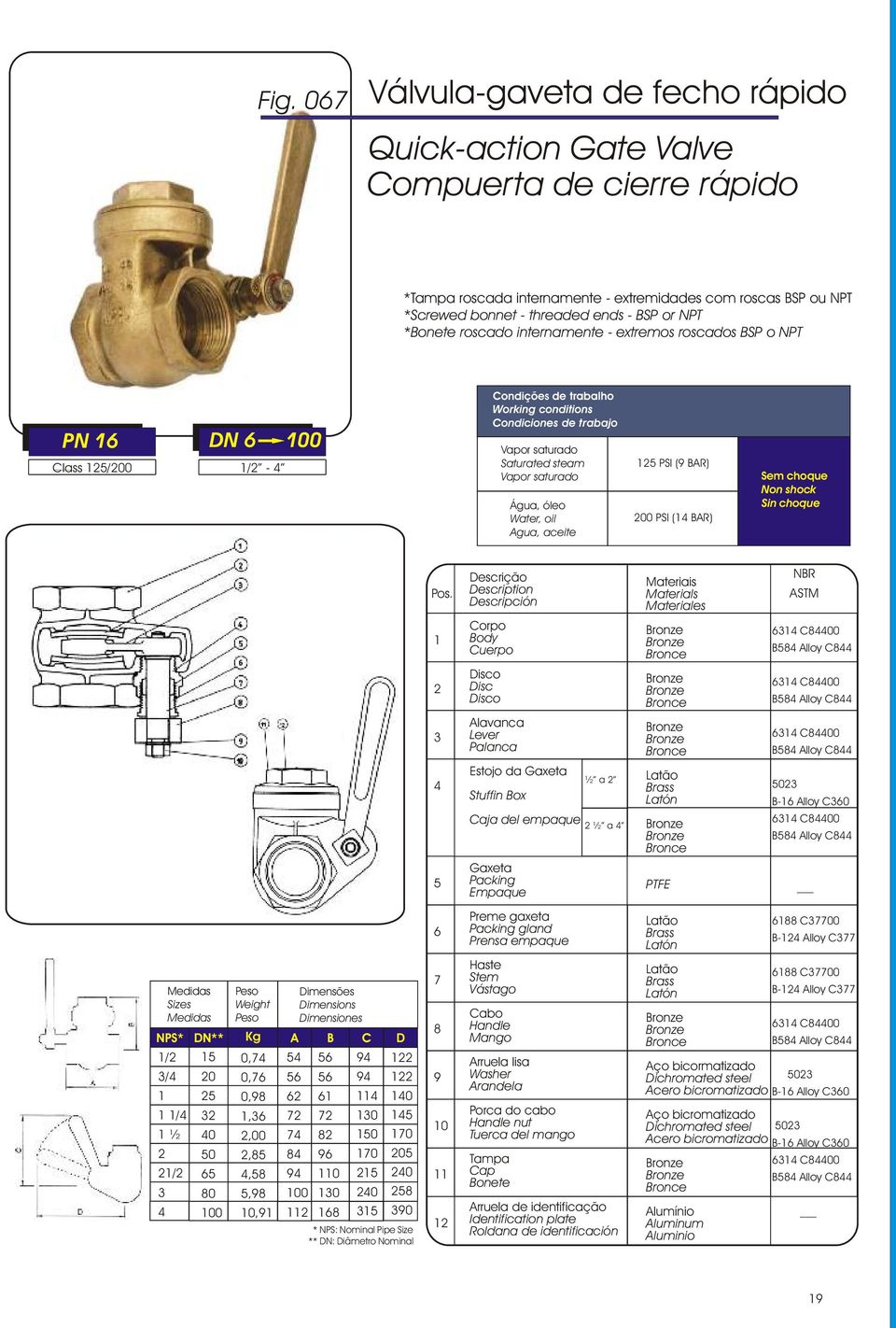 Lever Palanca Estojo da Gaxeta Stuffin Box Caja l empaque ½ a Gaxeta Packing Empaque ½ a C00 B Alloy C C00 B Alloy C C00 B Alloy C B- Alloy C0 C00 B Alloy C / / / ½ / 0 0 00 Kg A B C 0, 0, 0,,,00,,,