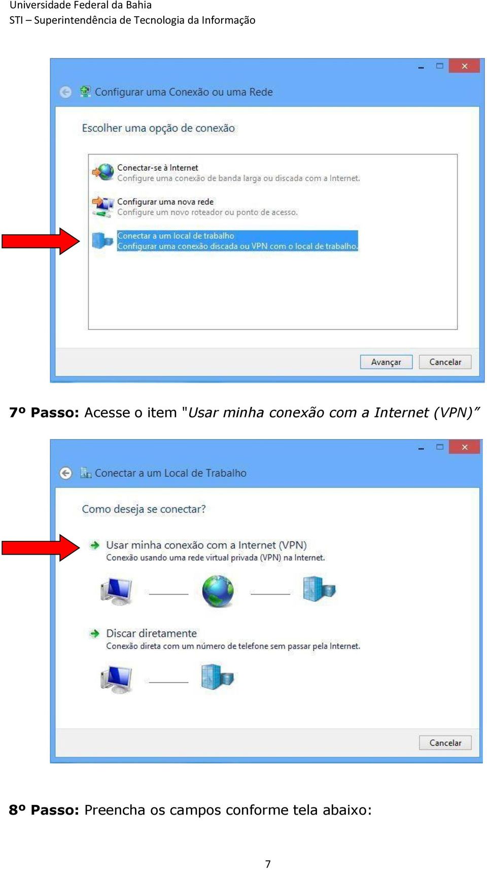 (VPN) 8º Passo: Preencha os