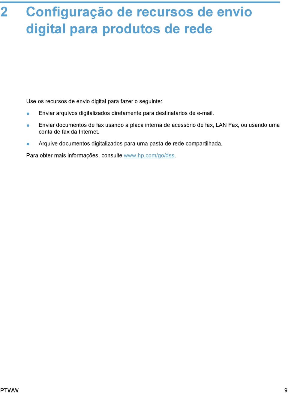 Enviar documentos de fax usando a placa interna de acessório de fax, LAN Fax, ou usando uma conta de fax da