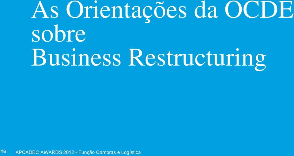 da OCDE sobre